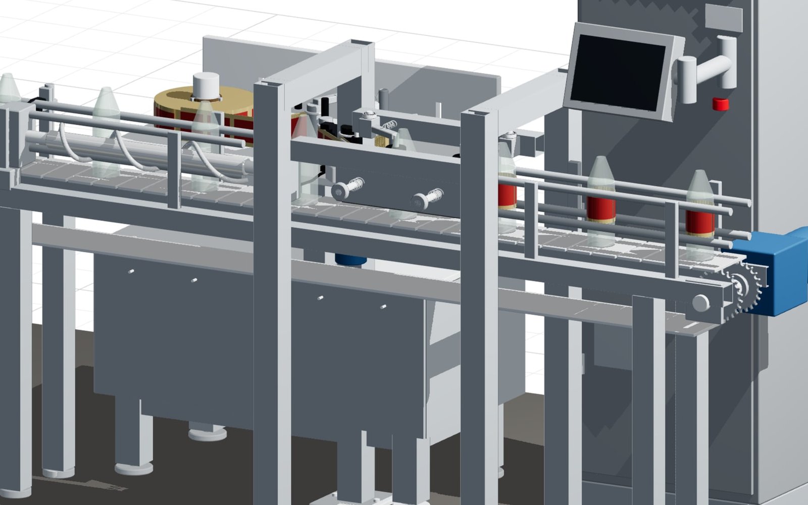 Labelling station with label reel and peel edge